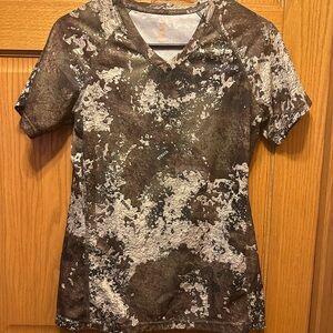 Women's Camouflage V-Neck Top She outdoors